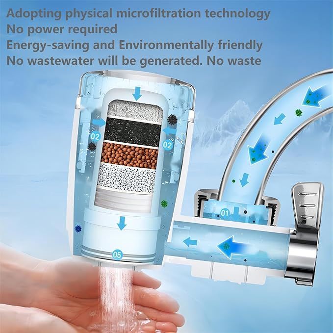 Faucet Water Filter with Activated Carbo...