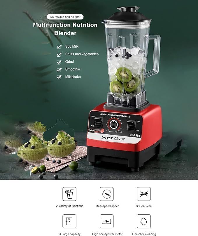 Electric Mixer Silver Crest with Meat Gr...